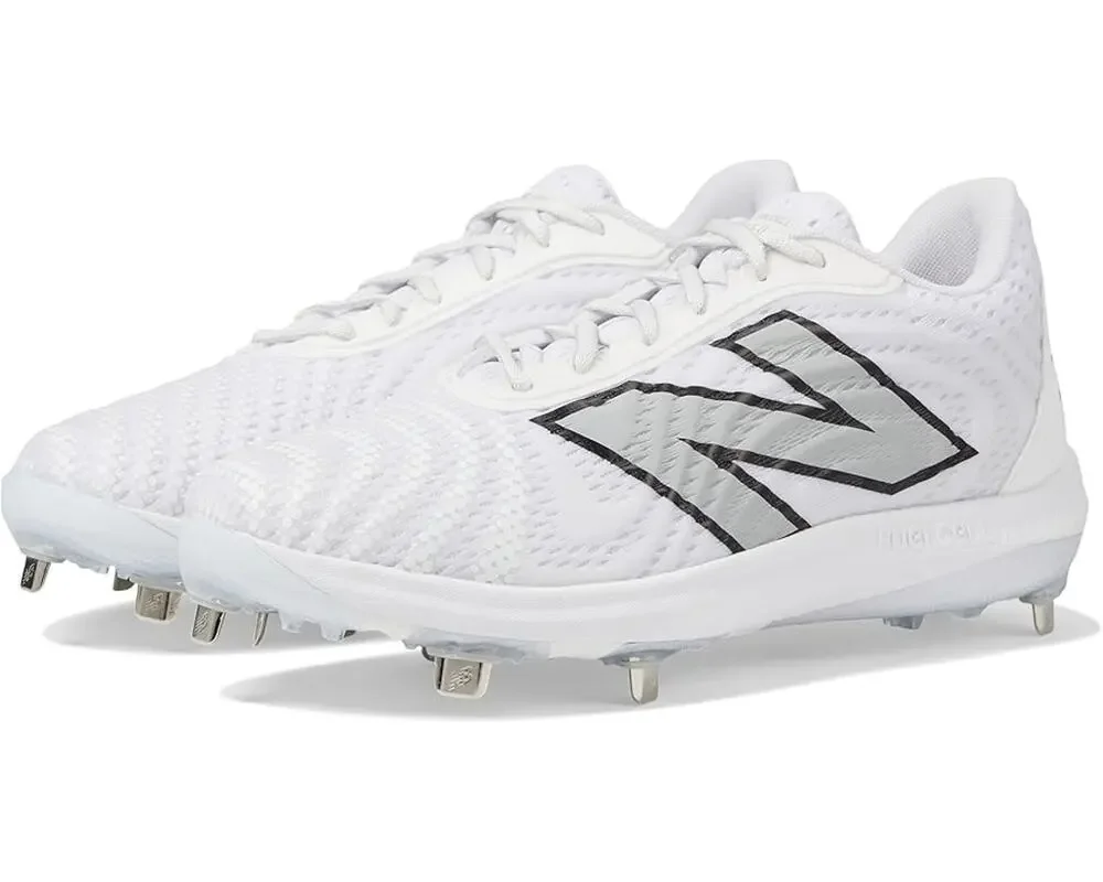 New Balance Mens FuelCell 4040v7 Baseball Cleats Size 14 White Black Metal NWOB
